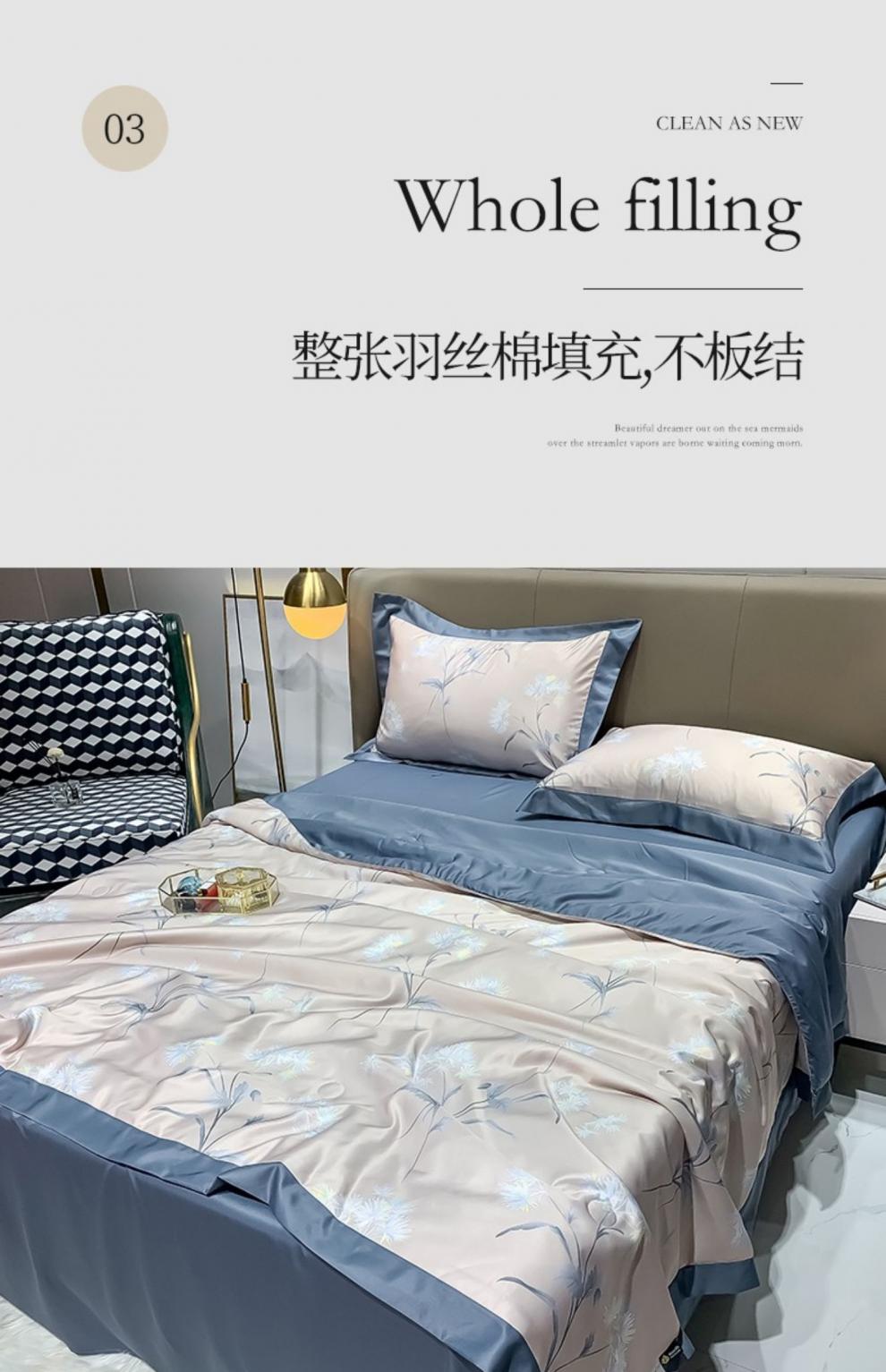 毕加索家纺夏季毕加索家纺夏季可水洗冰丝刺绣夏凉被四件套空调被真丝