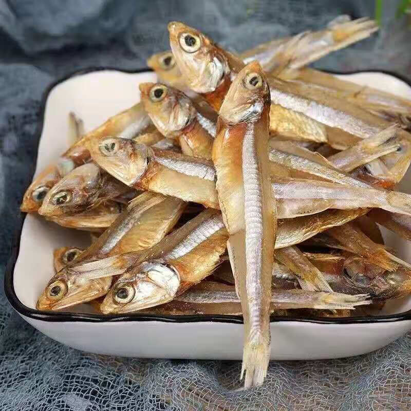 微盐公干鱼水晶鱼255g小鱼干干货白帆海燕鱼干鱼海鲜500g一斤装默认