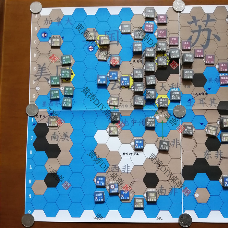 轴心国同盟国第二次世界大战欧洲战场兵棋战棋策略黄涛diy桌游第二次