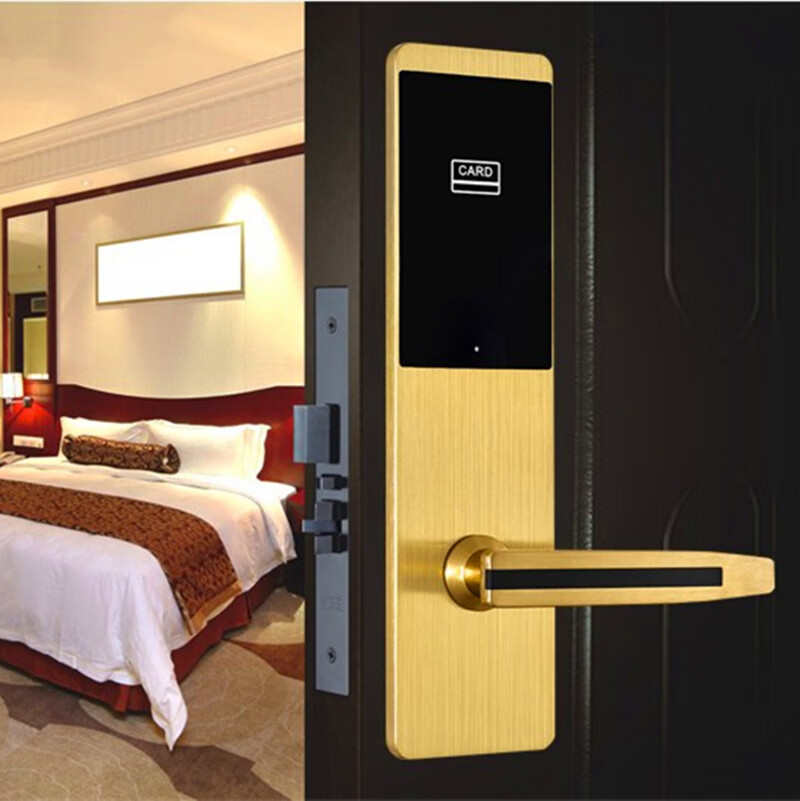 酒店门锁刷卡锁门禁一体锁宾馆客房磁卡感应锁公寓民宿木门智能锁 823