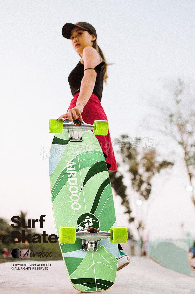 路冲板儿童 爱抖陆地冲浪板儿童路冲板初学者成人模拟滑雪免蹬silde陆