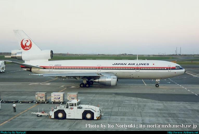 猫乐鱼麦道飞机模型1:400 jal航空麦道dc10-40客机ja8530飞机模型合金