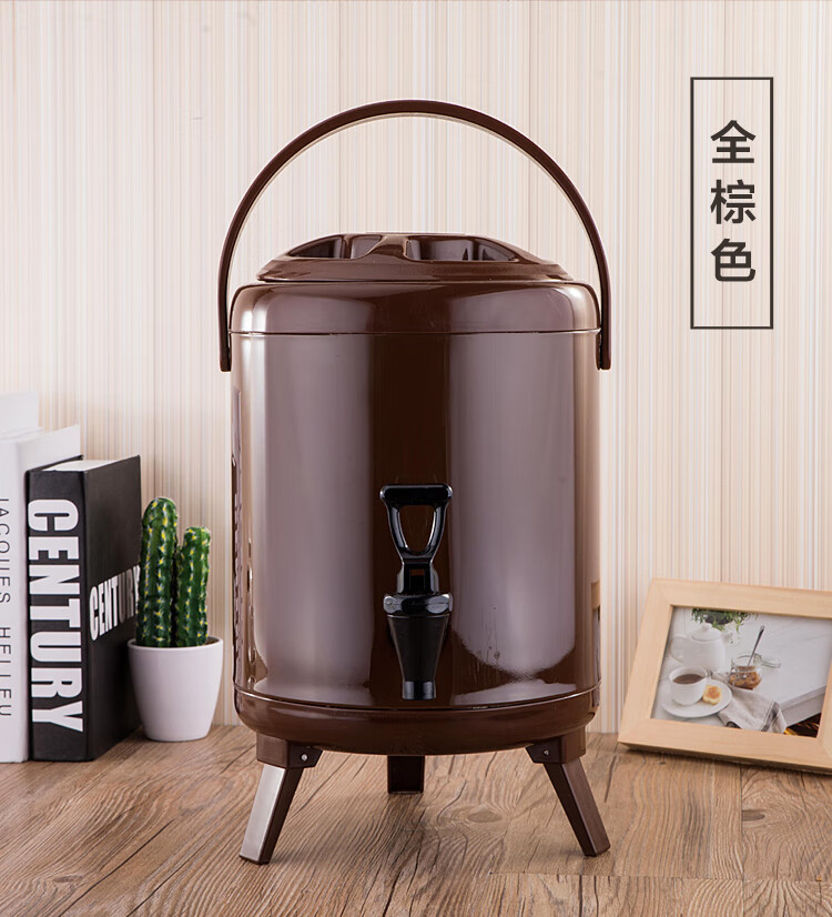 高档自助餐厅饮料桶不锈钢奶茶保温桶冷水壶大容量带水龙头商用自助餐
