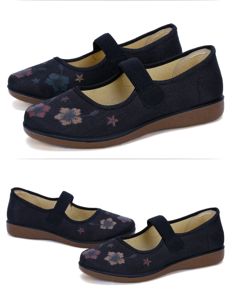 裹脚老太太鞋布鞋小脚鞋三寸金莲小码老北京女鞋老人鞋平底奶奶鞋软底