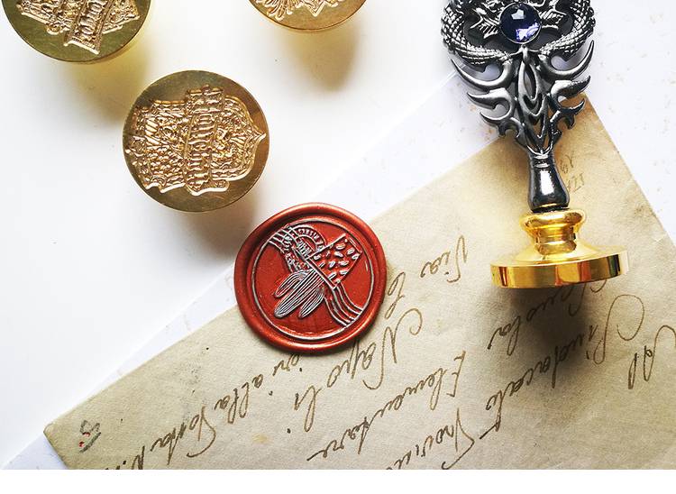 火漆印章头星座 复古暗黑精细哈利波特魔法学院霍格沃茨火漆印章