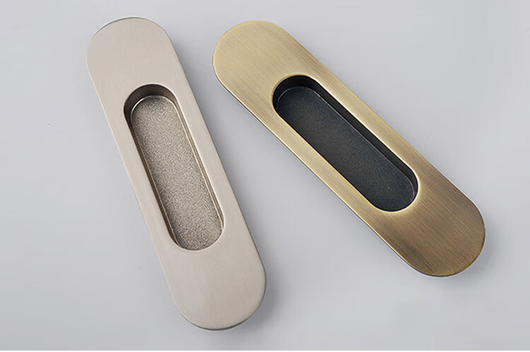 固特移门拉手五金嵌入式对装把手暗藏式房门木门移门拉手推拉门明装