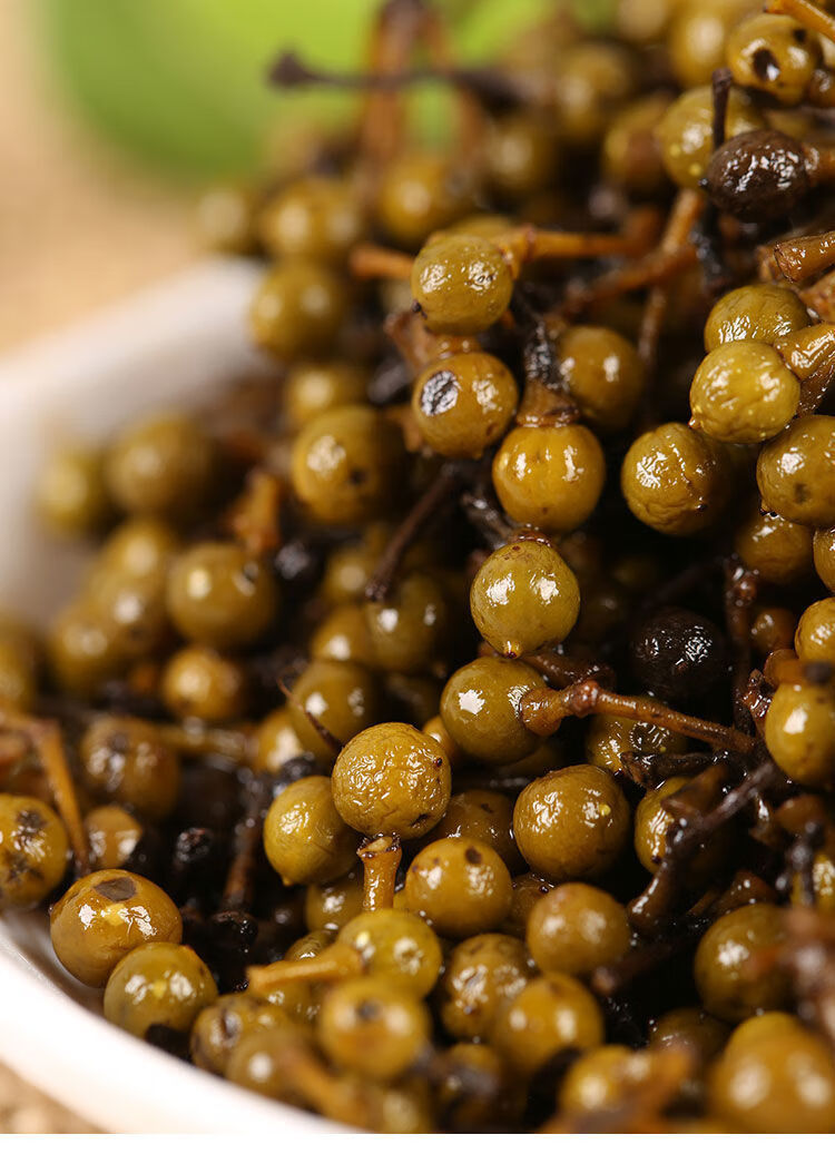 云南特产腌制木浆子绿春特产腌制山胡椒下饭打开即食木浆子1瓶装