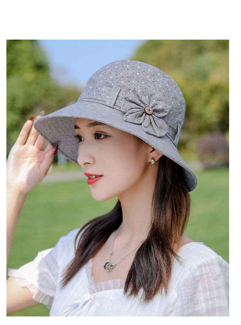 仙充充鱼夫女帽夏季帽子女渔夫帽ins田园春夏新款盆帽洋气时尚百搭