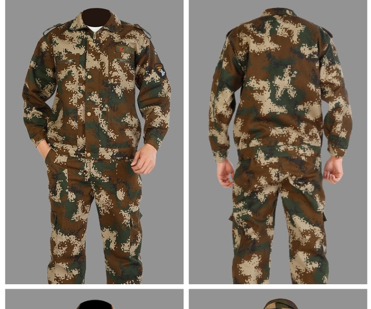 军训服装初高中大学生迷彩服服套装男女学生夏季薄款草绿色服耐磨劳保