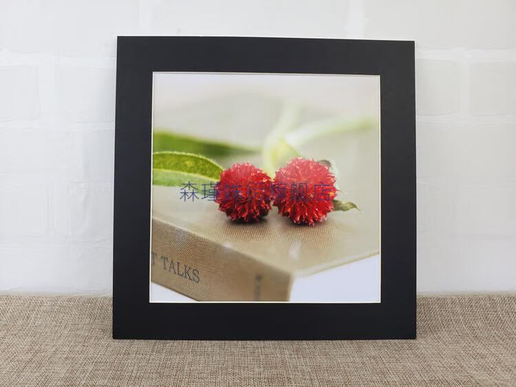 彩色画框卡纸装裱 2022新款纸质10个装圆形国画卡纸画框挂墙 简易纸