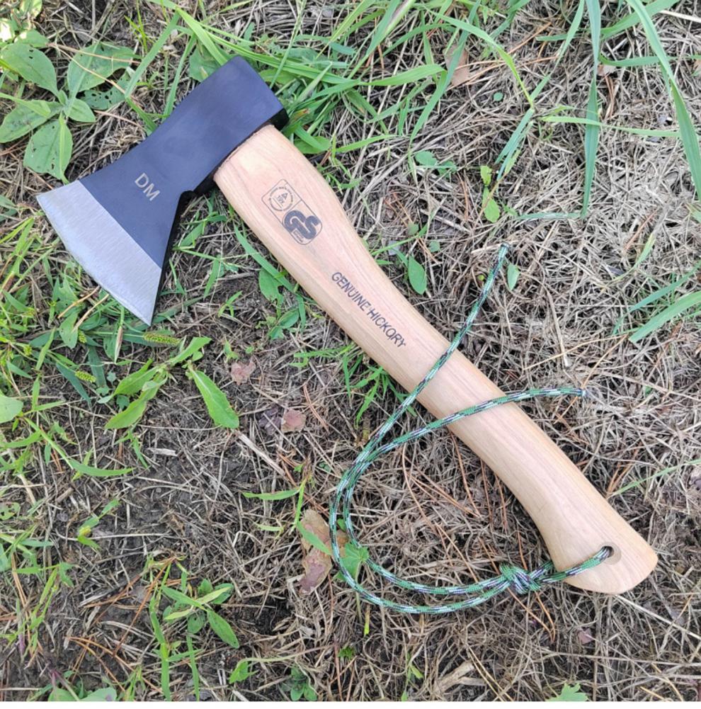 开山斧德式美式手斧头户外bushcraft装备野营斧小斧子营地劈柴斧头锻