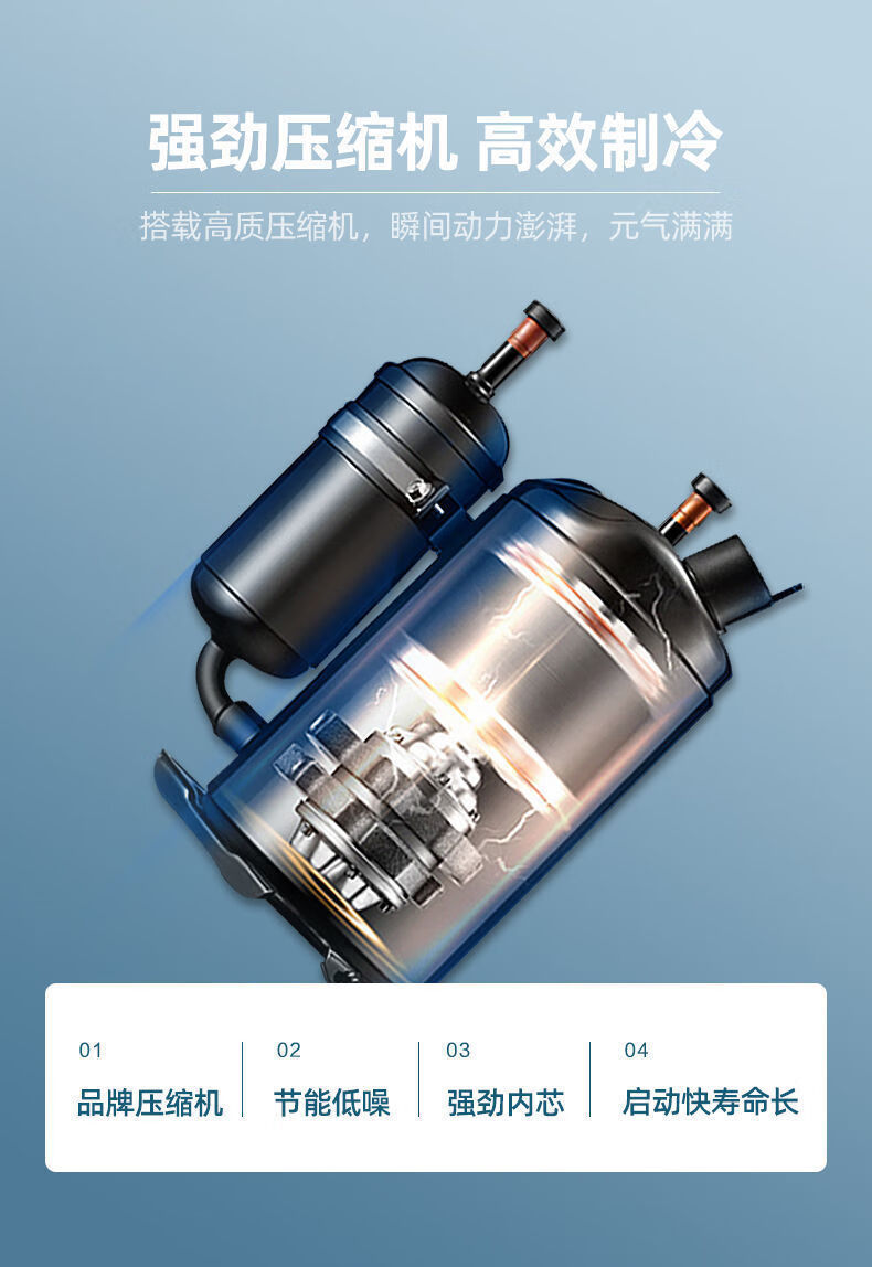 美的压缩机申花空调挂机单冷暖两用1p/1.