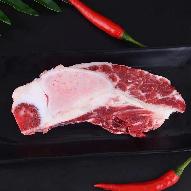 清真新鲜牛胸骨胸肋脆骨牛仔骨原切骨脆骨带肉纯骨雪花四斤牛胸骨