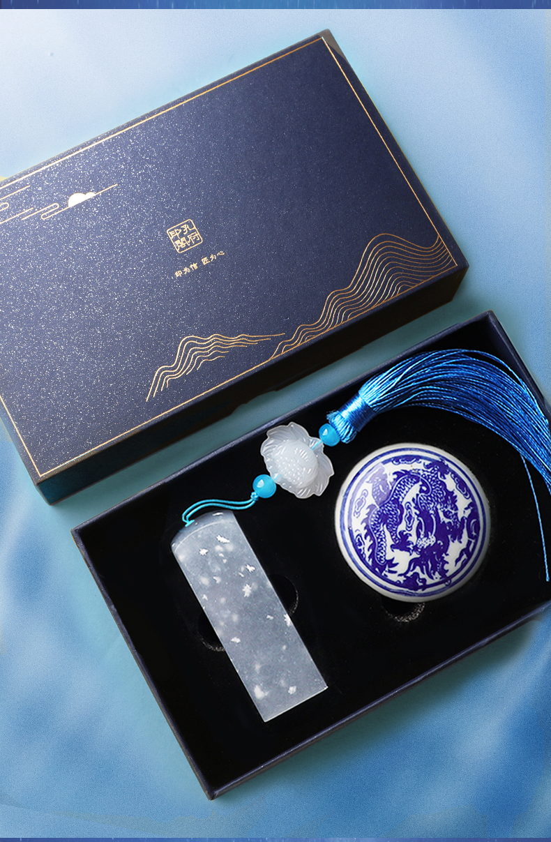 2022古风国画印章名字姓名刻章定做天蓝冻玉石名字印章篆刻私人签名章