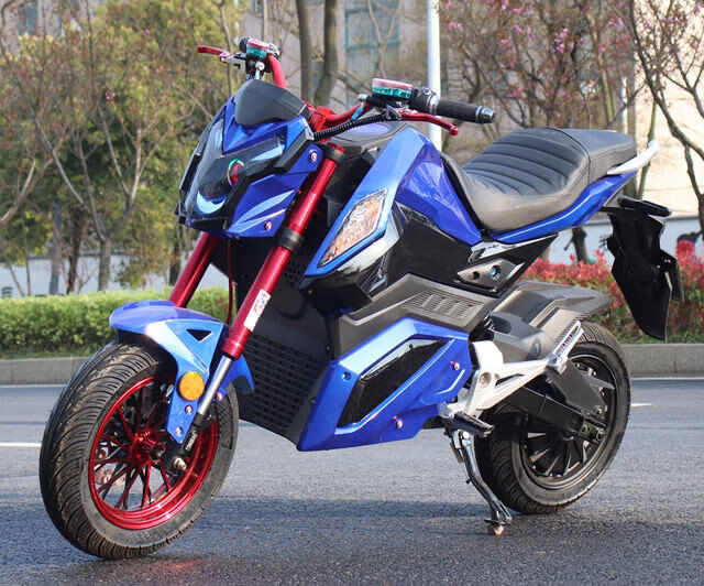 小猴子z6电摩电动车m5中置高速大功率改装酷车72v电动摩托车96v 1500