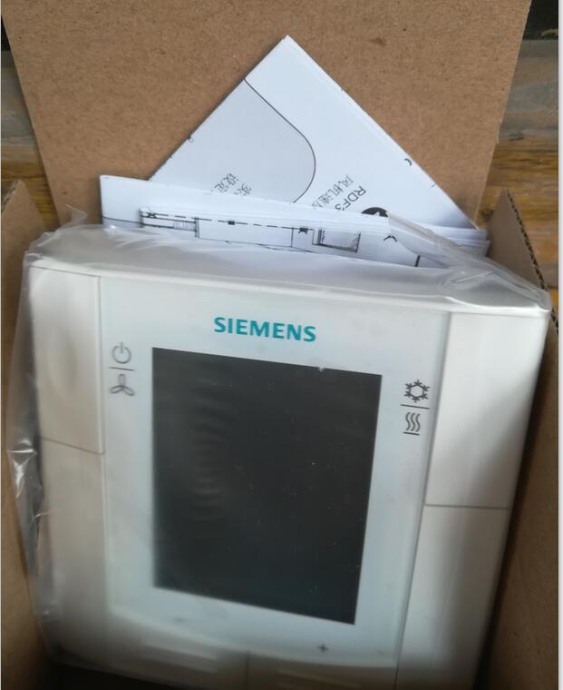 西门子风机盘管温控器 智能液晶86型房间空调控制面板 米白色 rdf310.