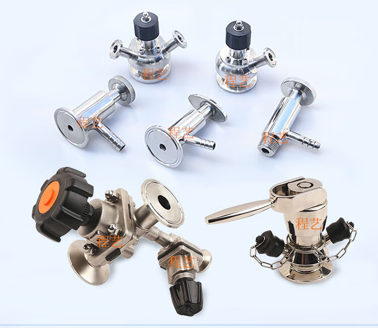 隔膜取样阀304316不锈钢手动焊接螺纹卡箍式卫生级快装无菌取样阀 a款