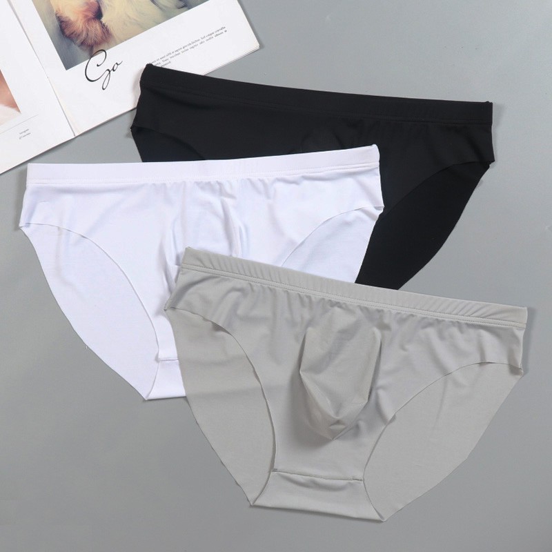 步踏坛 内裤男夏季薄款男士内裤冰丝三角裤季速干透气液体裤青年一片