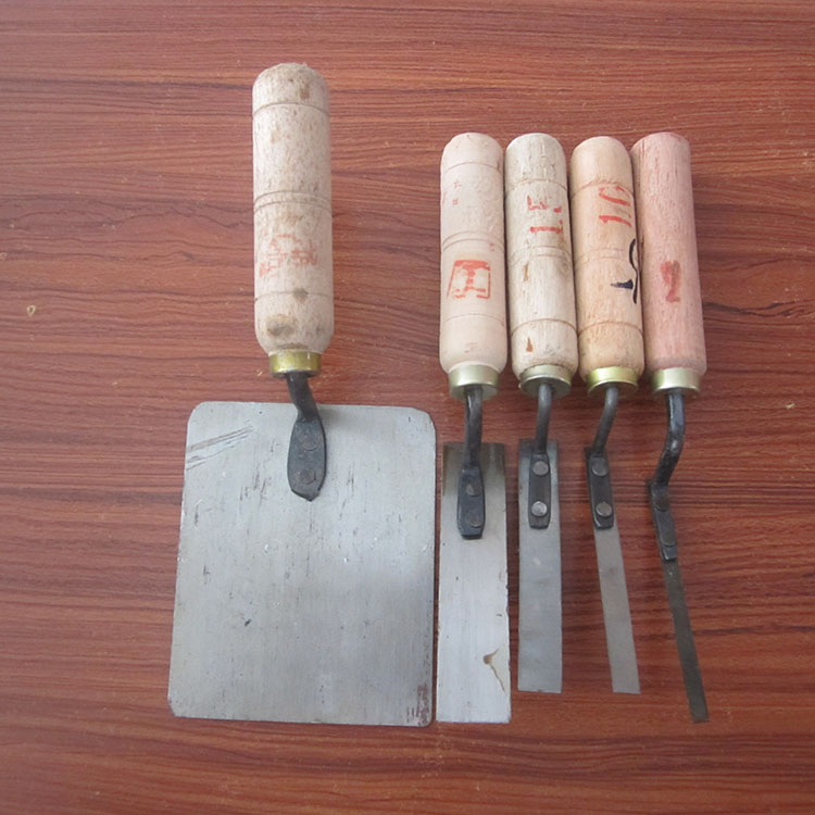 外墙溜缝勾缝刀遛缝清水墙泥水工工具批灰灰匙水泥洗缝刮腻子06cm宽