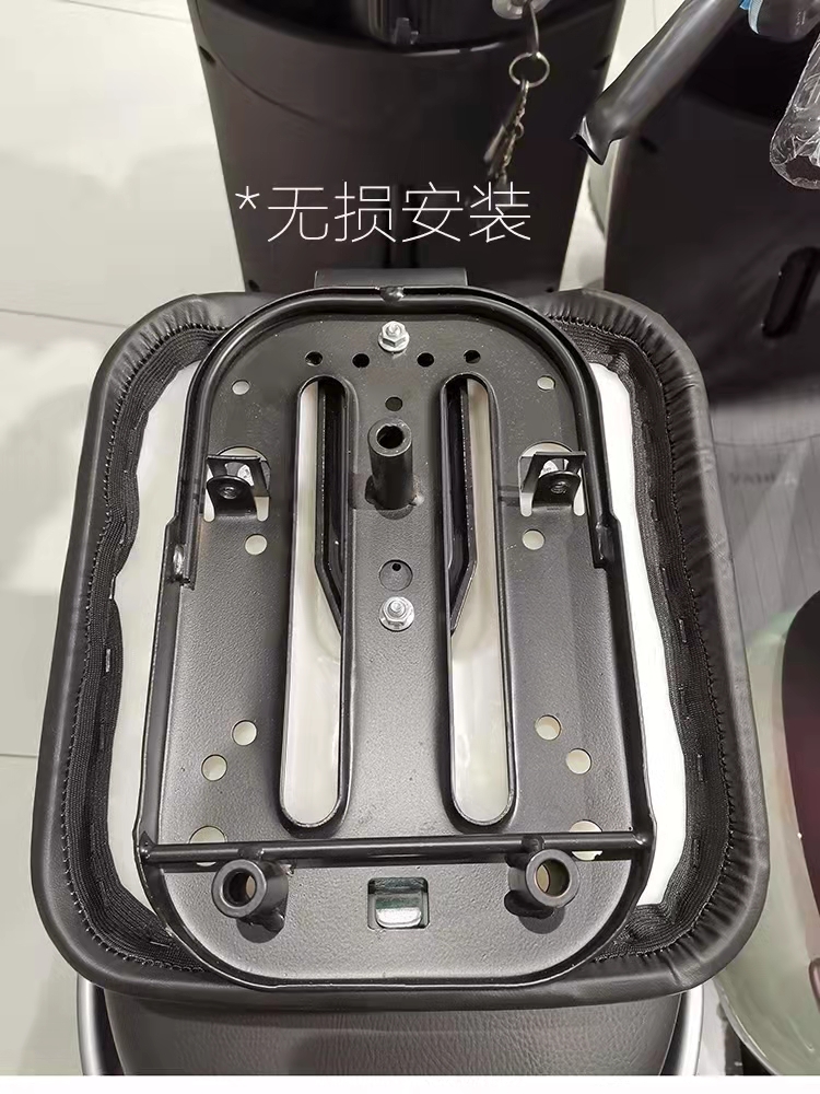 适用于雅迪电动车de1de3dm6dt6dm8改装加宽加厚海绵后座垫软后坐垫