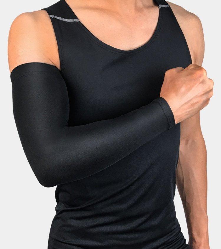 齐茵桐房护肘男护臂厚保暖护腕胳膊加绒护手臂风湿手肘关节夏季黑色加