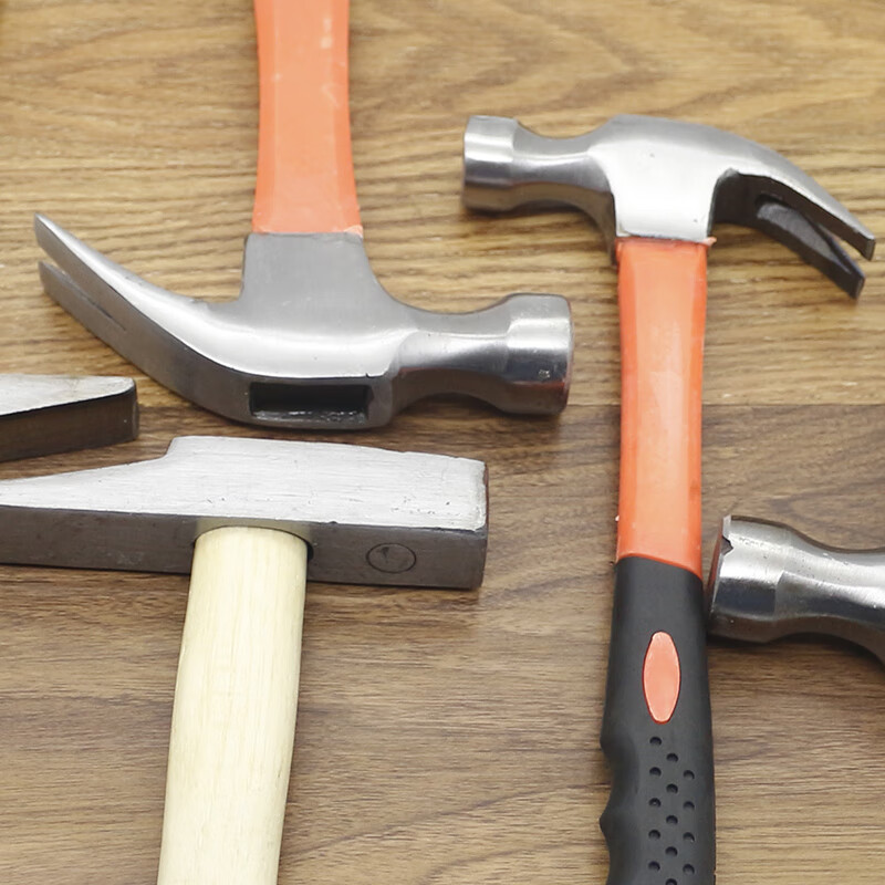 小锤子家用木工装修锤木柄一体起钉锤拔钉锤享动迷你短柄羊角锤025kg