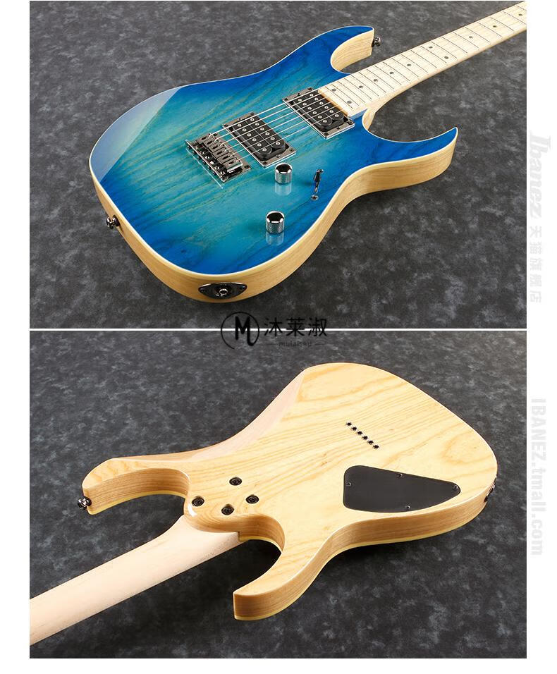 依班娜7v电吉他ibanez爱宾斯依班娜rg421电吉他印产双双原木色新款 rg