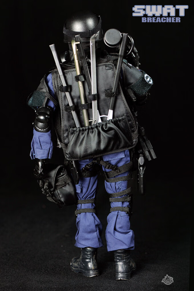生日礼物pattiz仿真工艺军事关节人偶 1/6比例te警swat兵人模型玩具