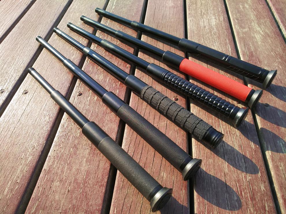 防身甩棒德国gas机械甩棍fox新标机械棍轻机重机战术甩棍三节棍伸缩棍