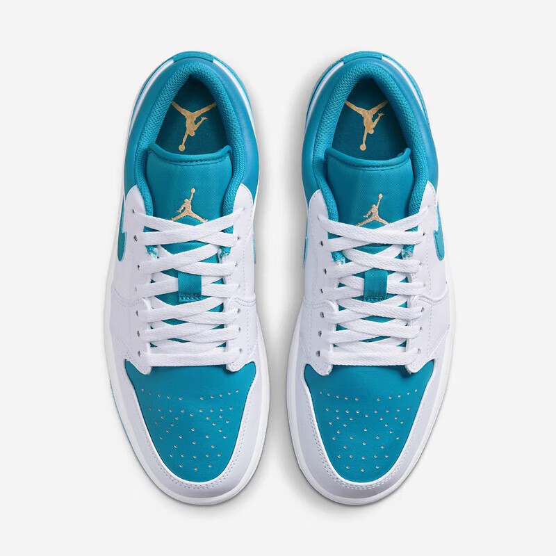 耐克(nike)air jordan 1 low 男子蓝白aj1低帮复古运动休闲鞋 553558