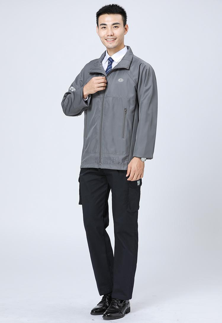 比亚迪工衣新款袖工作服套装男士汽车4s店机修售后薄款工装 深灰色 s 