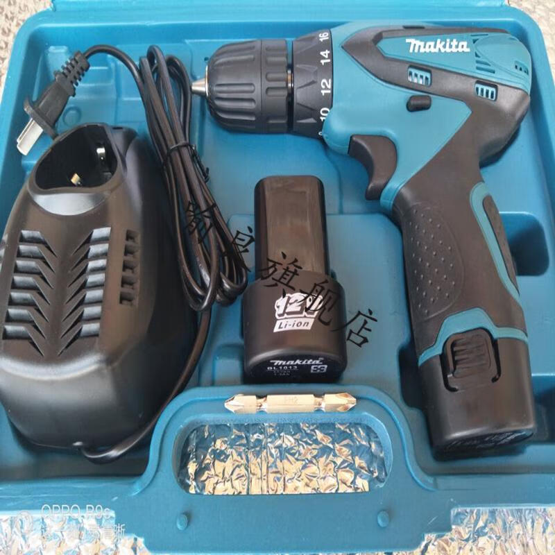 makita牧田充电钻手电钻锂电钻电动螺丝刀家用充电式手钻电起子电一电
