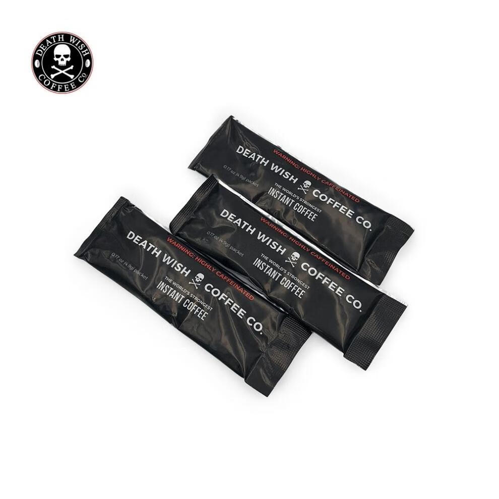 好物严选deathwish死亡之愿无蔗糖美式健身纯黑速溶咖啡39g