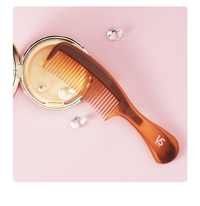 2022新款沙宣美发梳梳子电气石直发梳美发造型梳顺发分区蓬松梳子尖尾