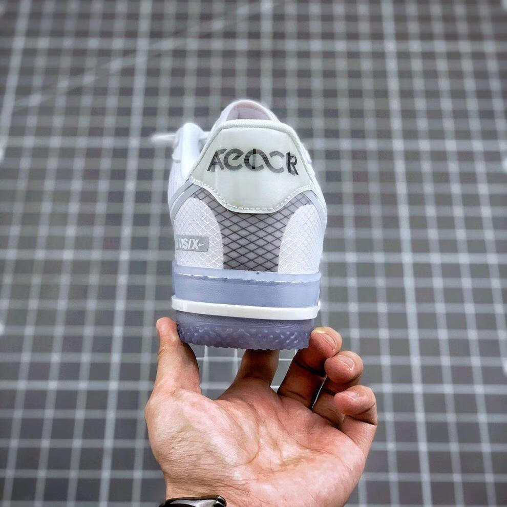 纯原纯原新潮af1react空军一号冰蓝骨白3m反光水晶鞋底(公司级) 空军