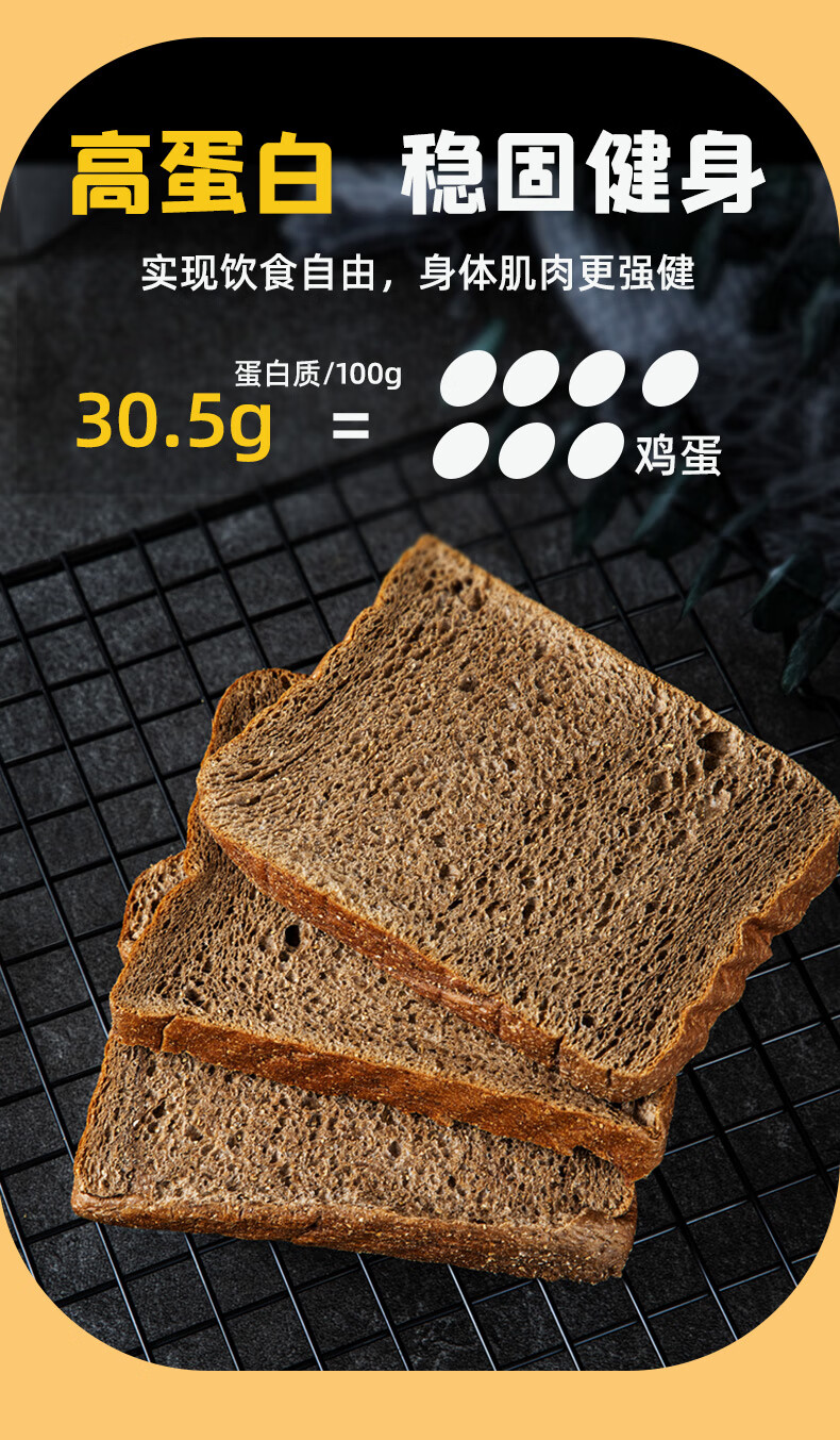 5折糖学友生酮食品高蛋白生酮轻态面包片早餐控食品精零食主食非全麦