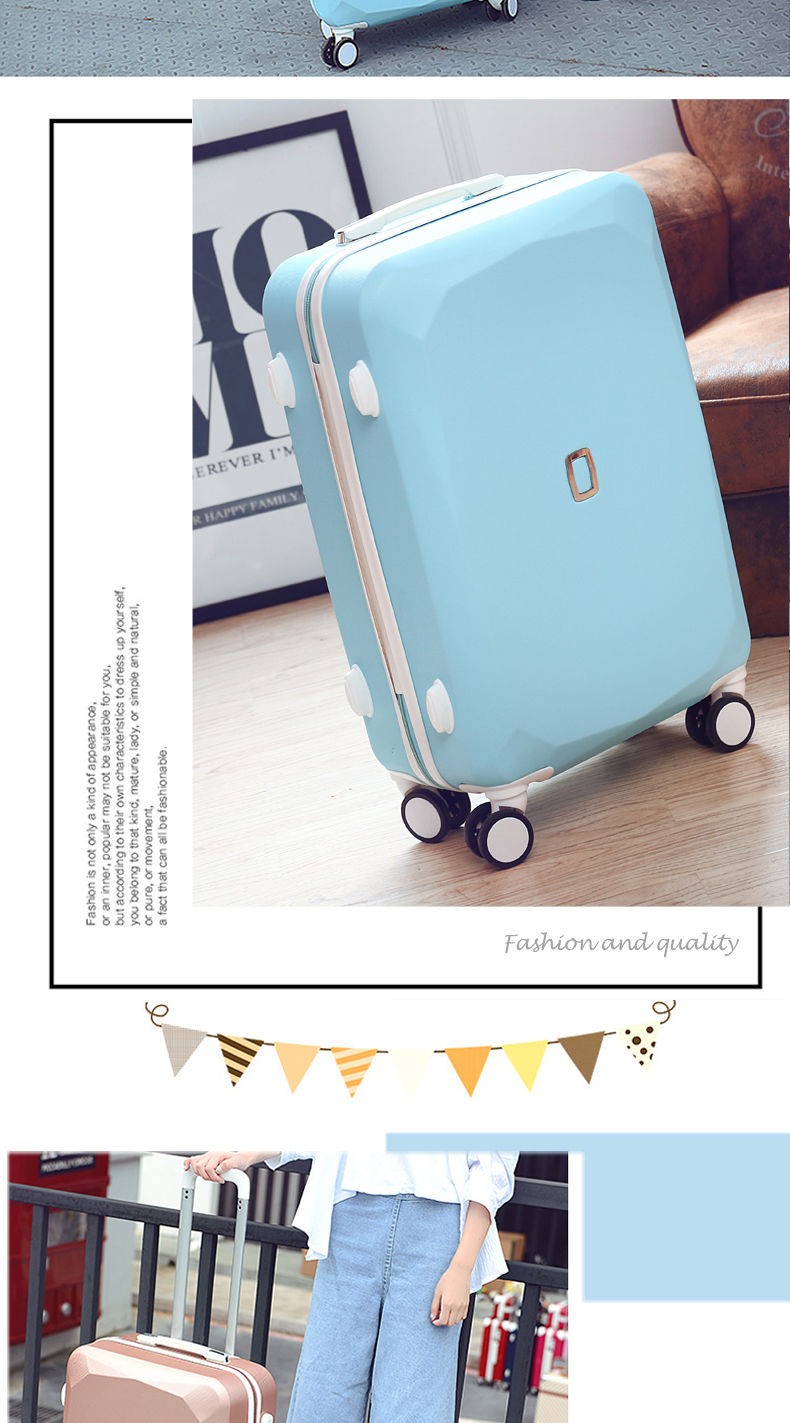 拉杆箱行李箱学生网红子母拉杆箱24寸通用时尚旅行箱21英寸高中生密码