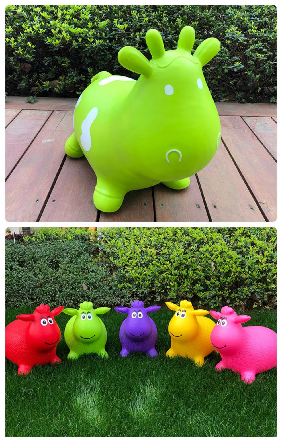 儿童加厚充气橡胶跳跳牛 幼儿园户外跳马玩具感统训练器材家用室内外