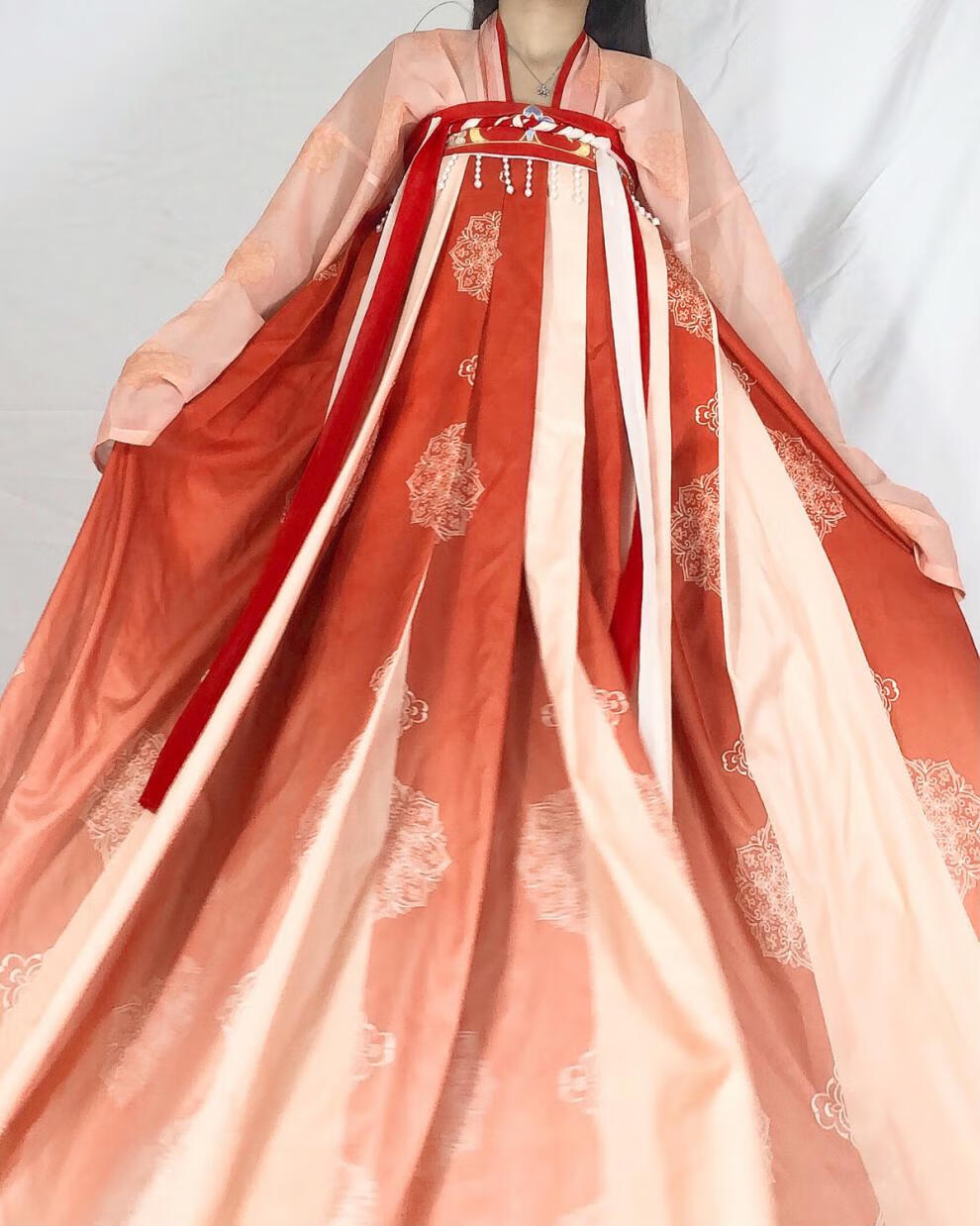 原创设计brangdy芳华庭原创春故里汉服女唐制两片式刺绣齐胸襦裙仙气