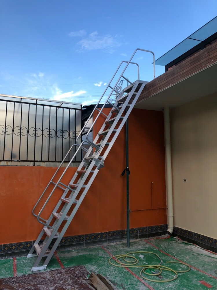 定制铝合金可折叠室外扶手阁楼梯消防安全爬梯上楼顶基坑登高梯子