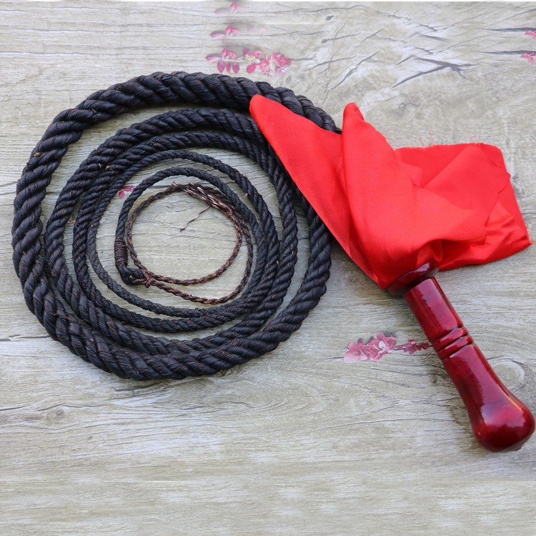 健身鞭子尼龙线鞭子橡胶鞭陀螺鞭响鞭防身鞭四股5米37斤