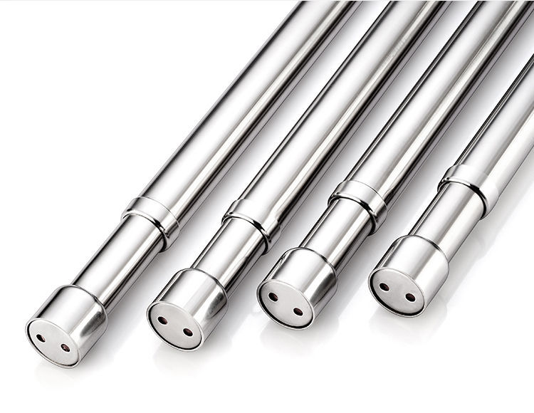 不锈钢伸缩杆大衣柜挂衣杆衣橱钢管柜内浴帘杆单杆卧室阳台晾衣杆31cm