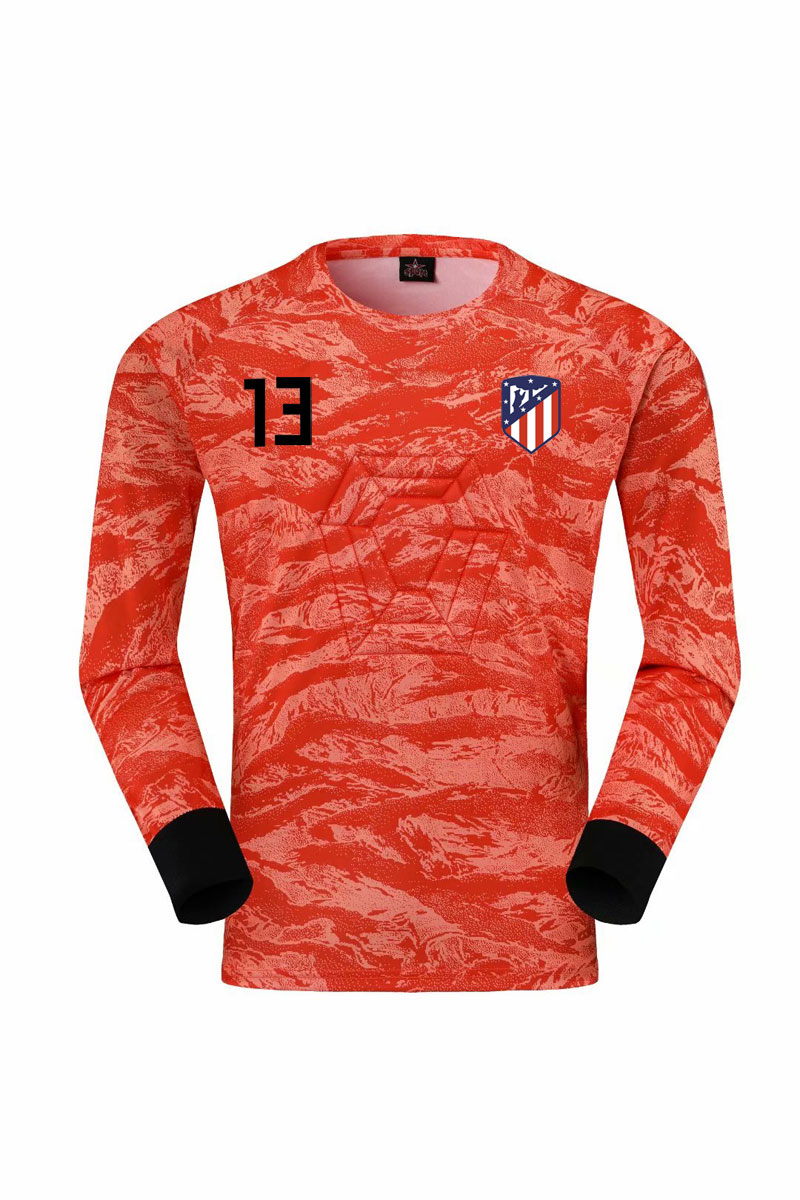 马德里竞技门将服 马竞守门员服 奥布拉克球衣 长袖长裤套装 带保护垫