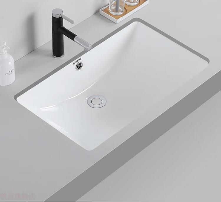 2022新款九牧台下盆九牧台下盆洗手盆嵌入式方形洗脸盆椭圆形洗漱盆