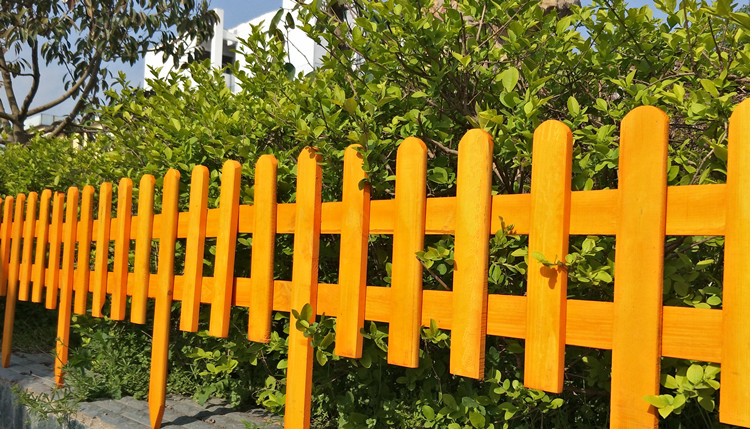 户外实木栅栏护栏装饰花园围栏室外庭院栏栅防腐木小篱笆花坛隔断 60*