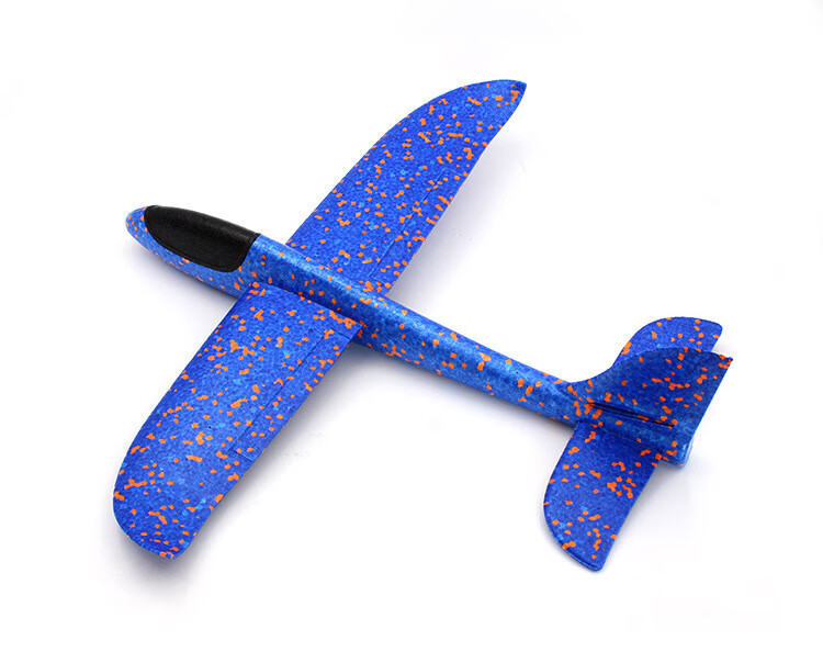 带灯光儿童小玩具手抛回旋拼装电动滑翔机模型 发光拉线飞机【图片