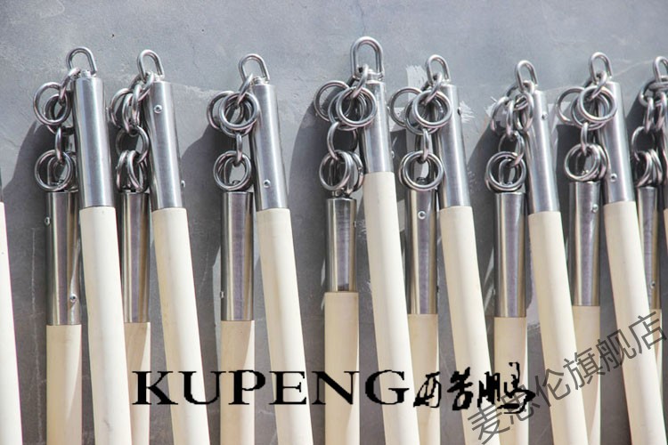 轻奢高端白蜡杆红木心意六合拳之盘龙棍连枷梢子棍少林棍武术棍两节棍