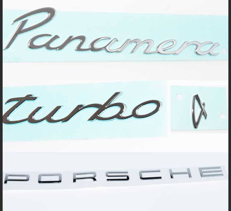 保时捷车标原厂款s标macan卡宴改装汽车用品帕拉梅拉718字标911尾标