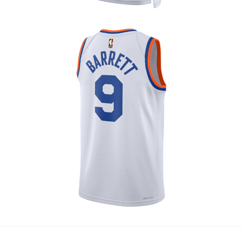 纽约尼克斯队巴雷特dri-fit sw男子球衣速干db4121 尼克斯队 xs【图片