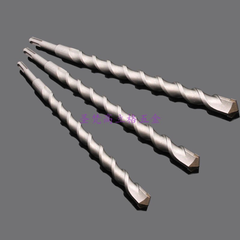 圆头两曹两坑电锤冲击钻头混凝土30mm加长过墙转头25穿墙钻350mm 圆柄